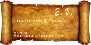 Eisele Viktória névjegykártya